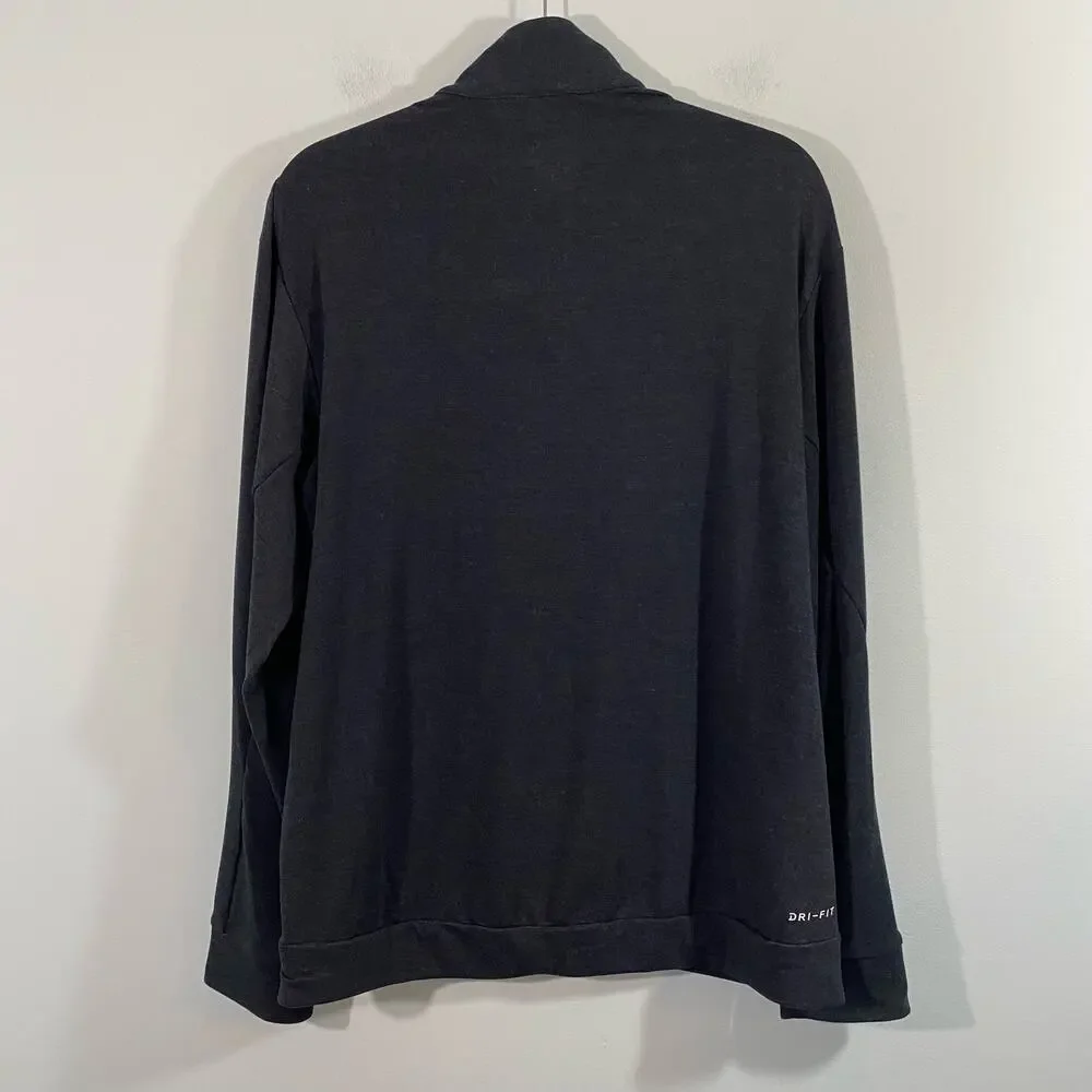 Nike Charcoal Grey Half Zip Dri-Fit Trainning Pullover Sweatshirt Size L